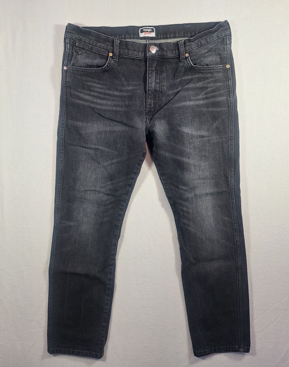 Wrangler X Fender Jean Men 36x30 Black Larston Slim Tapered Fit Pic-Pocket w/Pic
